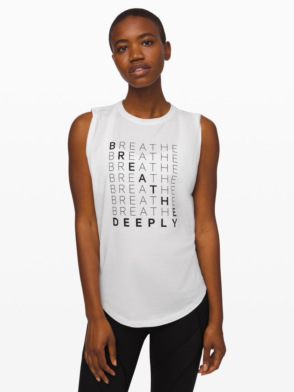 Lululemon “Breathe Deeply” Brunswick muscle tank in Maroon . NWT